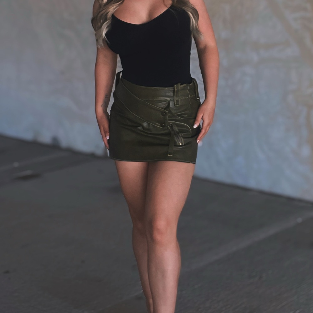 Olive Green Women's Skirt
